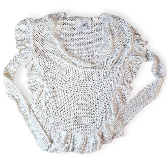 Anthropologie Angel Of The North White Long Sleeve - Picture 2 of 8